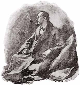 A portrait of Sherlock Holmes by Sidney Paget from the Strand Magazine, 1891